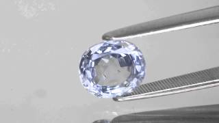 3.85-Carat Unheated Light Blue Sapphire from Sri Lanka (GIA)