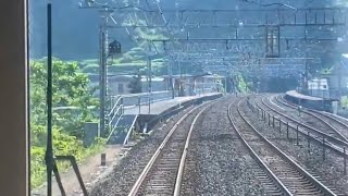 えちごトキめき鉄道　名立駅入線から出発まで