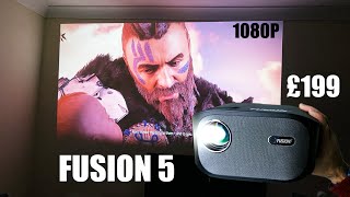 FUSION5 1080P Home Cinema LED Projector - Massive 200" PS4 / XBOX Gaming - £149 (SALE)
