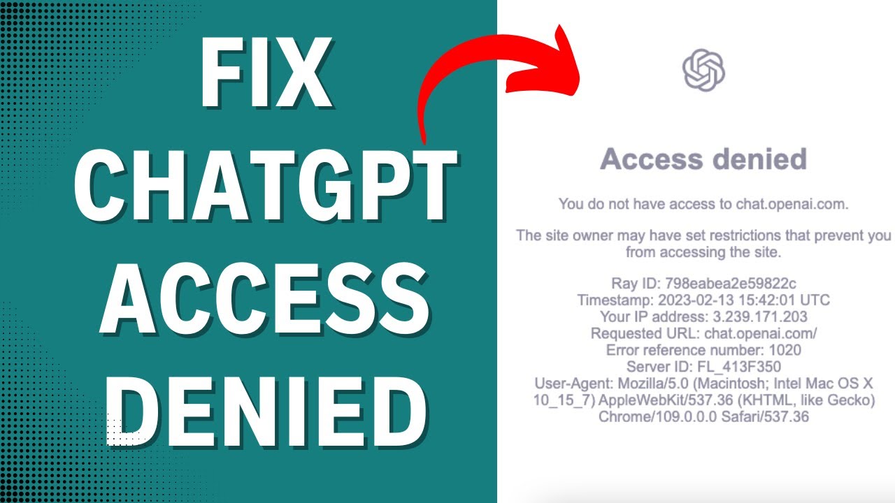 How To FIX ChatGPT Access Denied (2 Best Solution) - YouTube