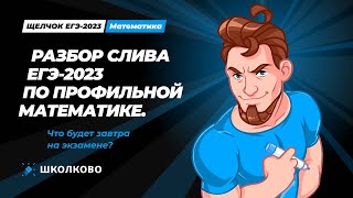 Разбор СЛИВА ЕГЭ 2023 по профильной математике. Что будет завтра на экзамене?