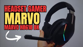 Headset Gamer Marvo H8618 BK Scorpion