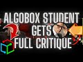 ALGOBOX STUDENT TRADER 🔴Gets Critiques from Trading Mentor Vinny Emini