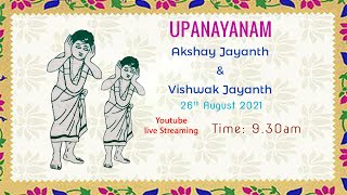 UPANAYANAM _ Akshay Jayanth \u0026 Vishwak Jayanth