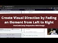 Create Visual Direction by Fading an Element from Left to Right (Applied Visual Design) freeCodeCamp