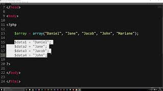 21 Using Arrays in PHP to Store Data PHP Tutorial Learn PHP Programming PHP for Beginners 3