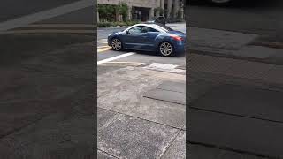 Navy blue Peugeot RCZ on road #peugeot