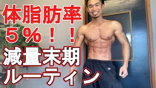 29歳フリーランストレーナー。減量末期の1日ルーティン【コンテストまで残り4日】