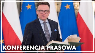 Konferencja prasowa Marszałka Sejmu