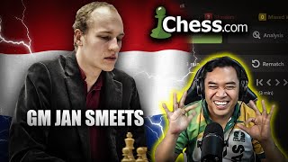 MALAKAS ang nakalaro ni Coach IM Kamatyas! 2 Games with GM Jan Smeets of Netherlands.