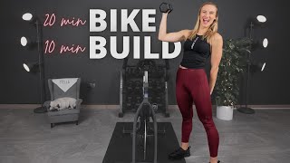 BIKE & BUILD | 30 minute HIIT Indoor Cycling Class & Dumbbell Workout