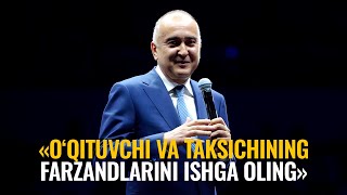 Jahongir Ortiqxo‘jayev yoshlarni mehnatsevar va aqlli bo‘lishga chorladi