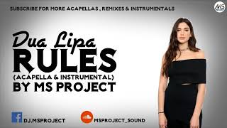 Dua Lipa   New Rules Acapella   Vocals Only (No Instrument)