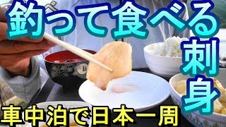 【釣り食べ】波当津漁港（大分県佐伯市）釣ったカサゴを刺身で食べる！