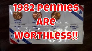 Why Do Coin Collectors Keep Confusing 1982 Pennies? Maybe This Helps