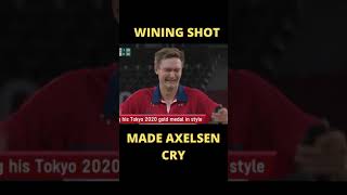 Player Axelsen cried after Winning #GOLD in #Olympic || Magic moment of Olympic #short