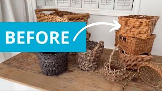 The HOTTEST new home organizing trends using leftover wicker baskets!