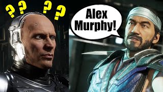 MK11 - Kombatants Know Alex Murphy is Robocop & Make Him Surprised - Mortal Kombat 11