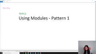 Node.js - Different ways to use Modules - Pattern 1