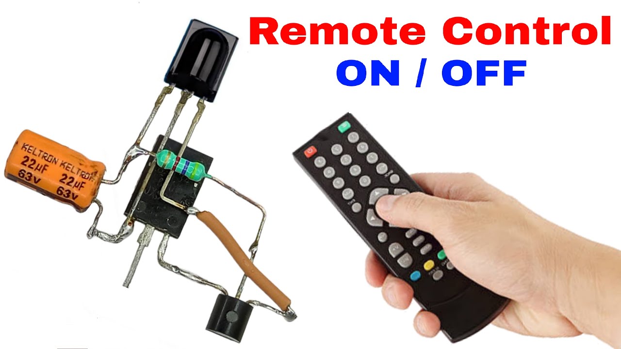 How To Make Remote Control On Off Switch Youtube
