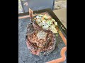 Reverse seared Tomahawk Ribeye Steak served with crispy cheesy potatoes | Grill Nation