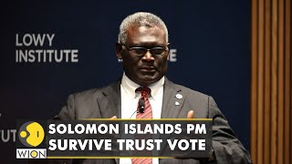 Solomon Islands PM survives no-confidence vote, slams 'Taiwan's' agents | Latest English News