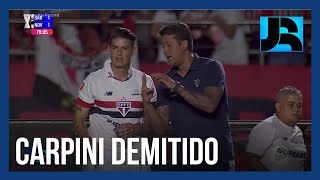 Técnico Thiago Carpini é demitido do São Paulo após duas derrotas seguidas no Brasileirão