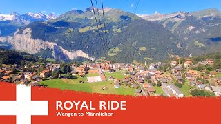 Wengen to Männlichen cable car in Switzerland. Join me on this epic ride!