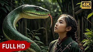 【Full Movie】A giant snake adopts a girl and raises her!