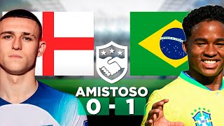INGLATERRA 0 x 1 BRASIL Amistoso da Seleção Brasileira | Narração