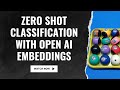 How to do Zero Shot Classification using Open AI Embeddings and Python