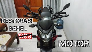 Restorasi Behel & Braket akibat Perkembangbiakan Karat yg tidak wajar, Behel motor bukan behel gigi