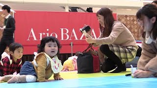 赤ちゃんハイハイ　ママぜいぜい　札幌でレース