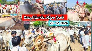 ఏమ్మిగనూరు ఆదివారం ఎద్దుల సంతలో ధరలు//Yemmiganur Sunday bull's market || Oxen price video's 2024