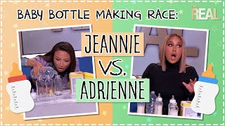 Jeannie and Adrienne Go Head to Head in a Baby Bottle Making Contest!