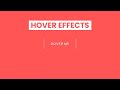 Awesome Button Hover Effects Using HTML   CSS 2025