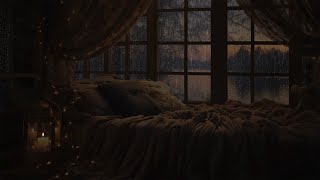 Rain Sounds for Sleeping |Enjoy Rain Sounds to Fall Asleep, Relax, Healing| Deep Sleep in Cozy Space