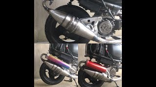 ２スト原付バイクのチャンバー排気音はサイレンサーで変わる！サイレンサー排気音比較