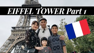 Day 3: Family's *FIRST TIME* visiting & having a picnic at the EIFFEL TOWER 🍾 | Paris Travel Vlog 🇨🇵