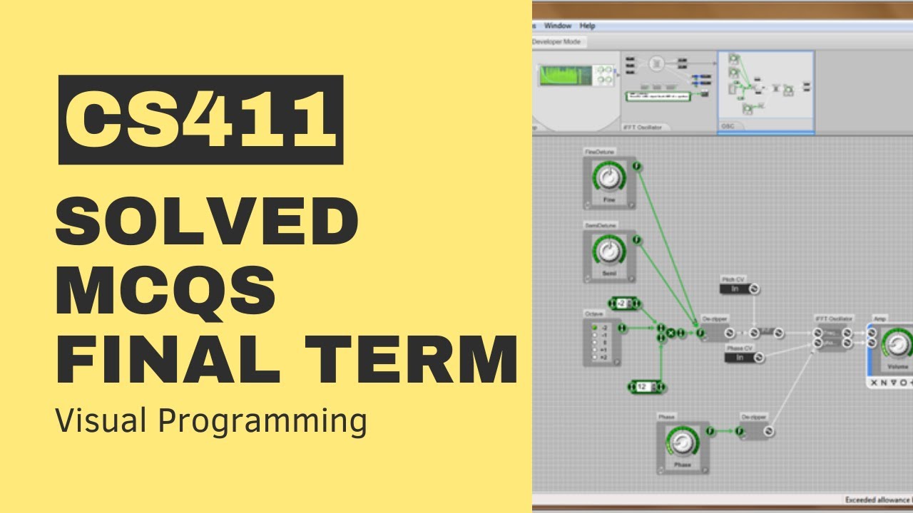 CS411 Final Term Past Paper[Solved MCQs] - YouTube