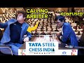 Why Magnus called the Arbiter? | Carlsen VS. Praggnanandhaa | Tata Steel Chess India 2024 - R1