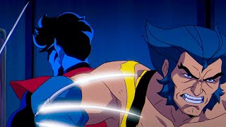 Wolverine and NightCrawler vs Prime Sentinals EPIC FIGHT SCENE to PROTECT ROGUE X-Men 97' Episode 8
