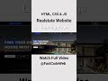 How to Create Real Estate Website Using HTML & CSS | Fast Code
