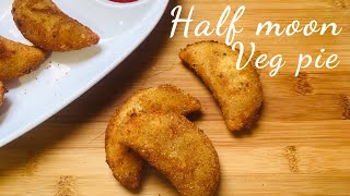 Veg Half Moon Pie | fried half moon recipe | Malayalam | Shara’s Food Hub