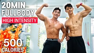 [SWEAT💦] 20MIN HIGH INTENSITY FULLBODY WORKOUT