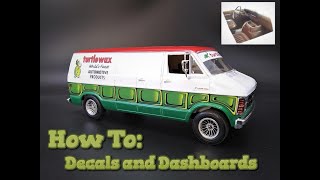 1982 DODGE CUSTOM VAN B Series 360 V8 TURTLE WAX 1/25 SCALE MODEL KIT BUILD REVIEW DECALS MPC943 MPC