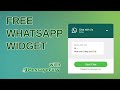Create your FREE WhatsApp Widget with MessageFury