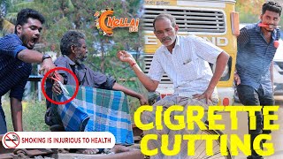 Cutting Stranger's Cig@rette Prank | Stop Smoking Awareness Video | Nellai360*