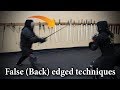 Cool Techniques Using the BACK Edge of the Sword