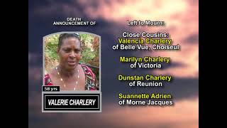 Valerie Charlery ~ Long Obituary